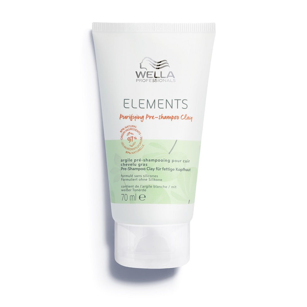 Wella Professionals ELEMENTS Pre-shampoo Clay - Valantis molis riebiai galvos odai 70ml - Odiste