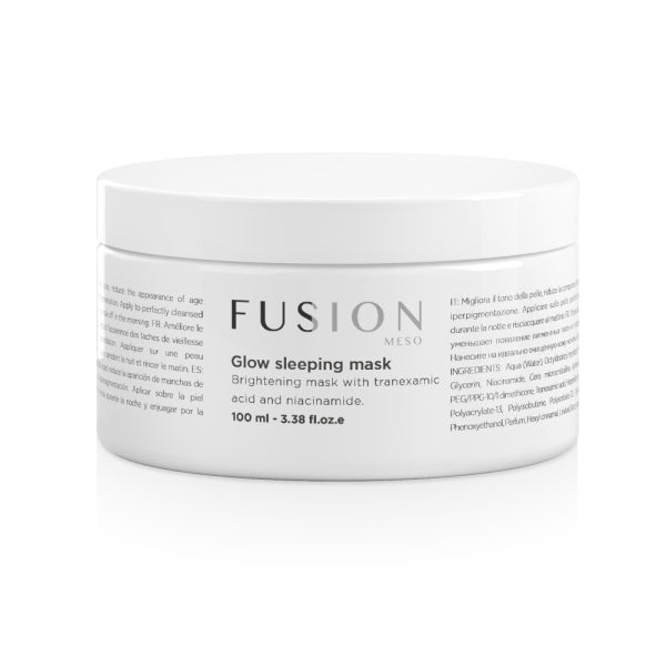 GLOW SLEEPING MASK Naktinė šviesinamoji kaukė prieš odos senėjimą, 100 ml - Odiste