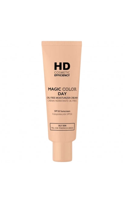 HD MAGIC COLOR DAY OIL FREE DRĖKINAMASIS VEIDO KREMAS SPF 30 SU SPALVA RIEBIAI ODAI, 40 ML