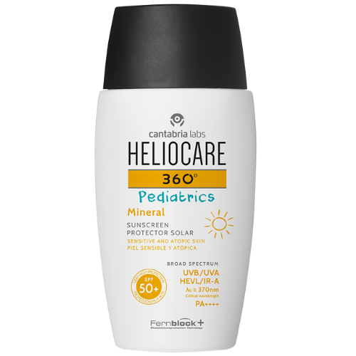 HELIOCARE 360 PEDIATRICS APSAUGA NUO SAULĖS SU MINERALINIAIS FILTRAIS VAIKAMS IR KŪDIKIAMS SPF50+, 50 ML - Odiste