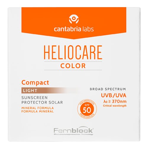 HELIOCARE COLOR APSAUGINĖ KREMINĖ KOMPAKTINĖ PUDRA SPF50, 10 G (Light) - Odiste