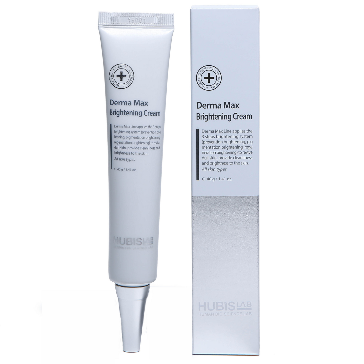 HUBISLAB DERMA MAX ŠVIESINAMASIS VEIDO KREMAS, 40 G - Odiste