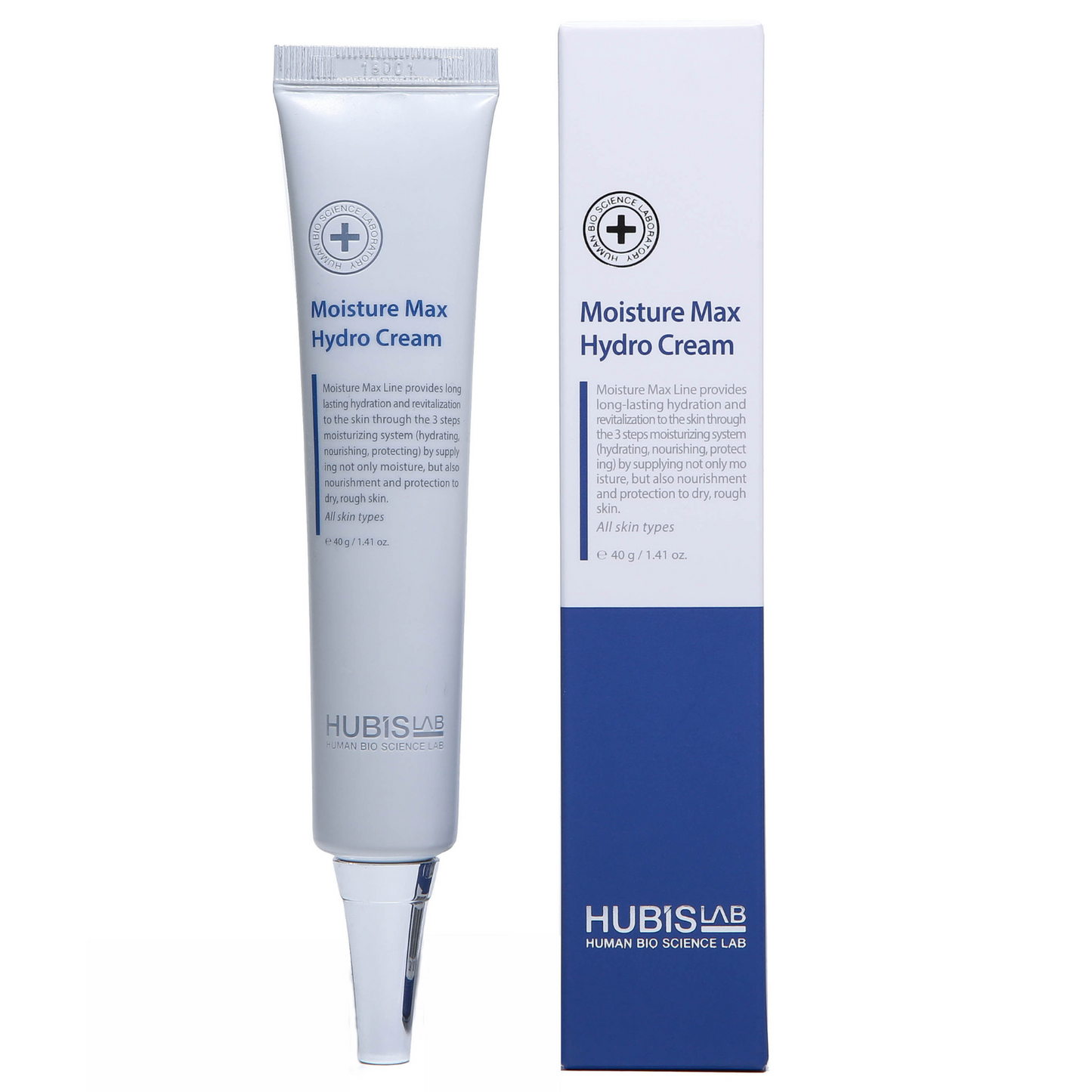 HUBISLAB MOISTURE MAX HYDRO DRĖKINAMASIS VEIDO KREMAS, 40 G - Odiste