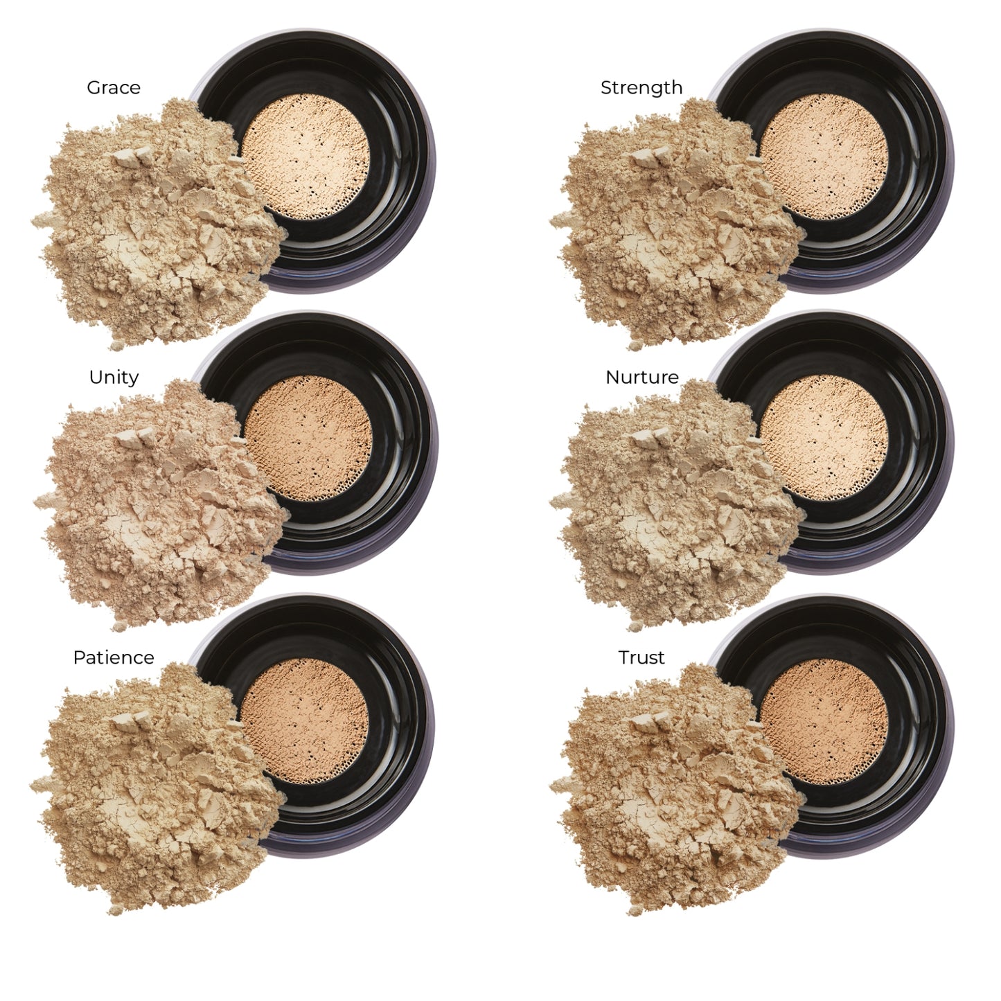 INIKA ORGANIC BIRI MINERALINĖ PUDRA SPF 25 - Grace, 8 g - Odiste