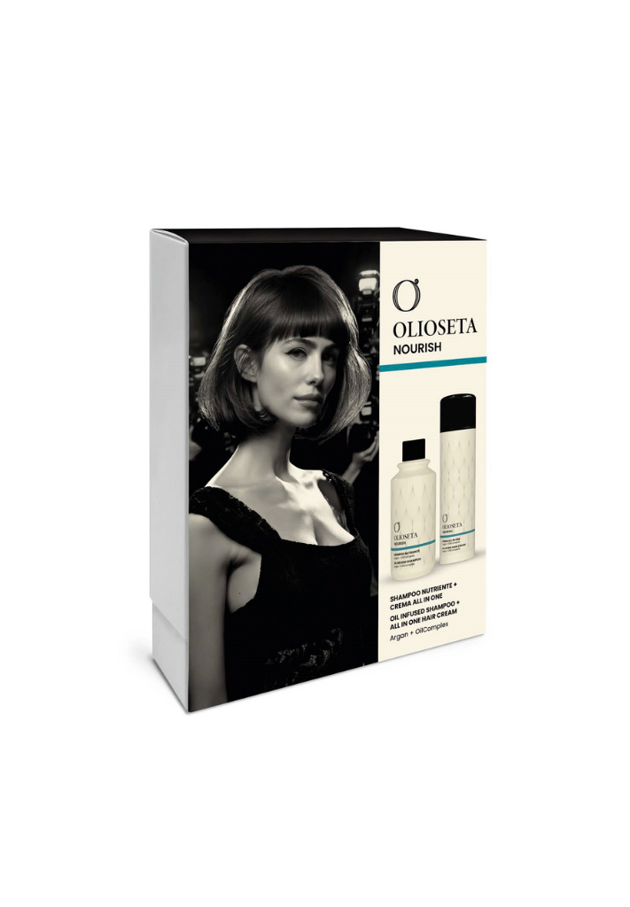 OLIOSETA NOURISH Rinkinys Šampūnas ir All in one kremas