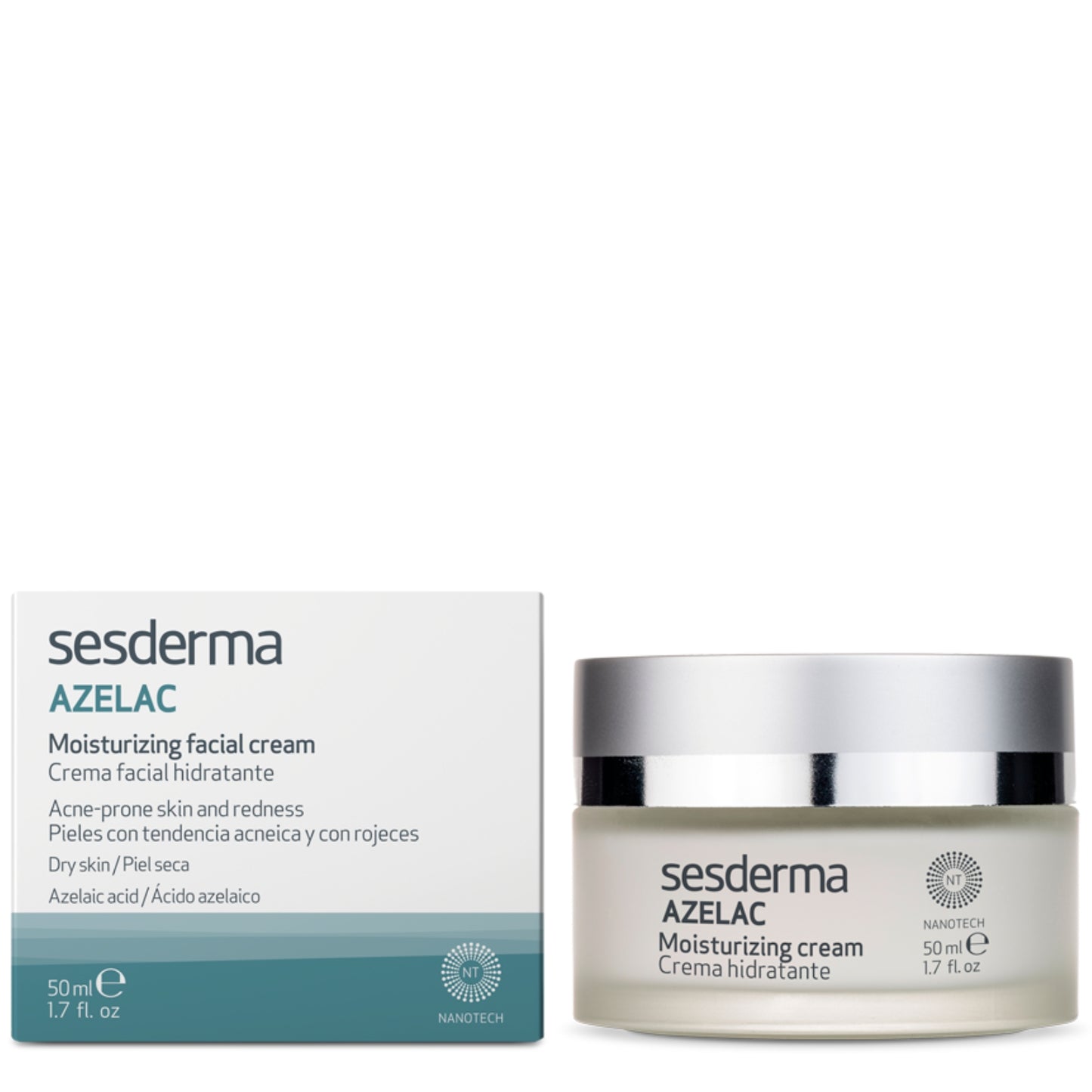 SESDERMA AZELAC RAUDONĮ MAŽINANTIS VEIDO KREMAS, 50 ml - Odiste