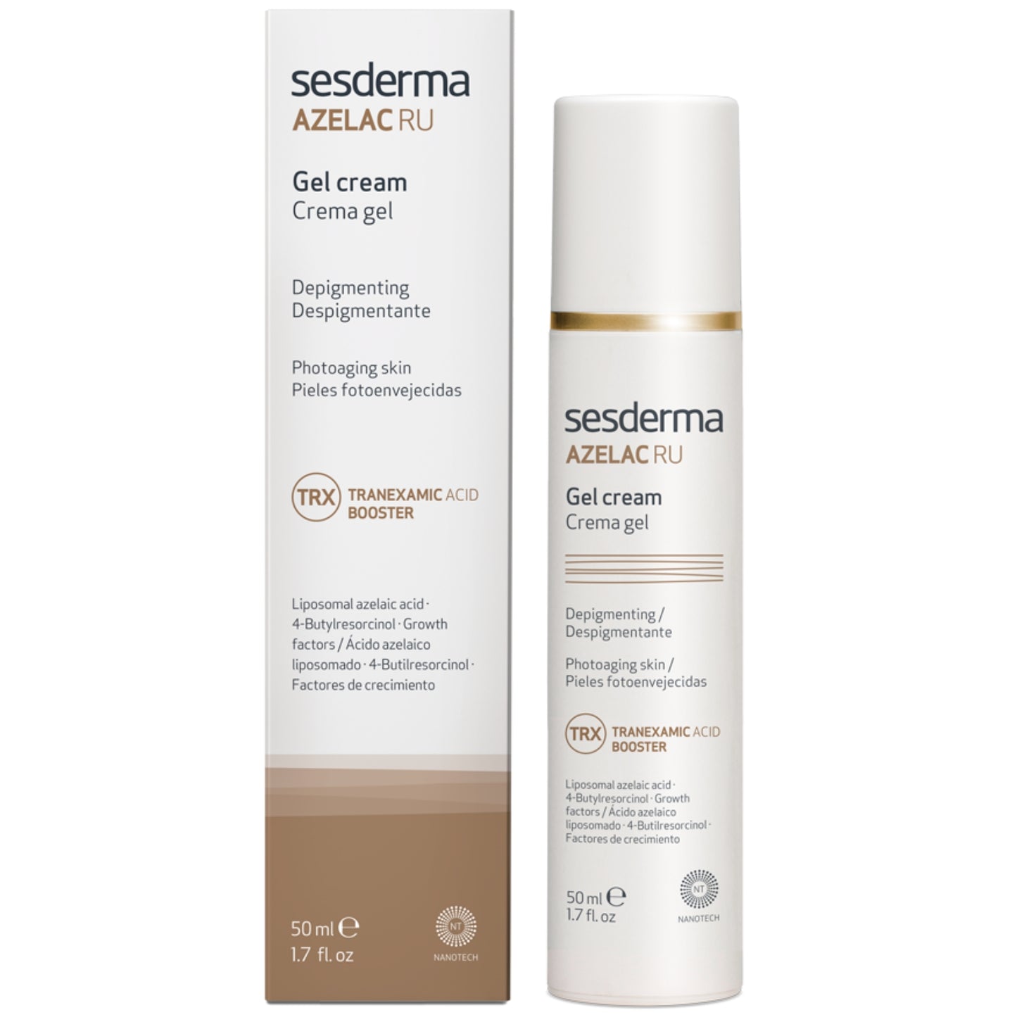 SESDERMA AZELAC RU PIGMENTACIJĄ MAŽINANTIS GELINIS VEIDO KREMAS, 50 ml - Odiste