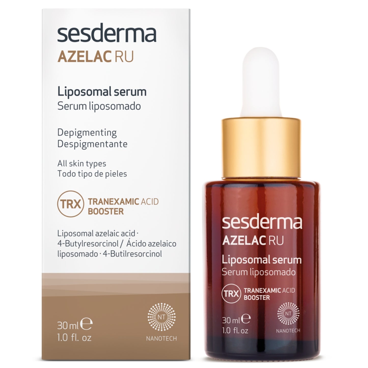 SESDERMA AZELAC RU PIGMENTACIJĄ MAŽINANTIS LIPOSOMINIS SERUMAS, 30 ml - Odiste