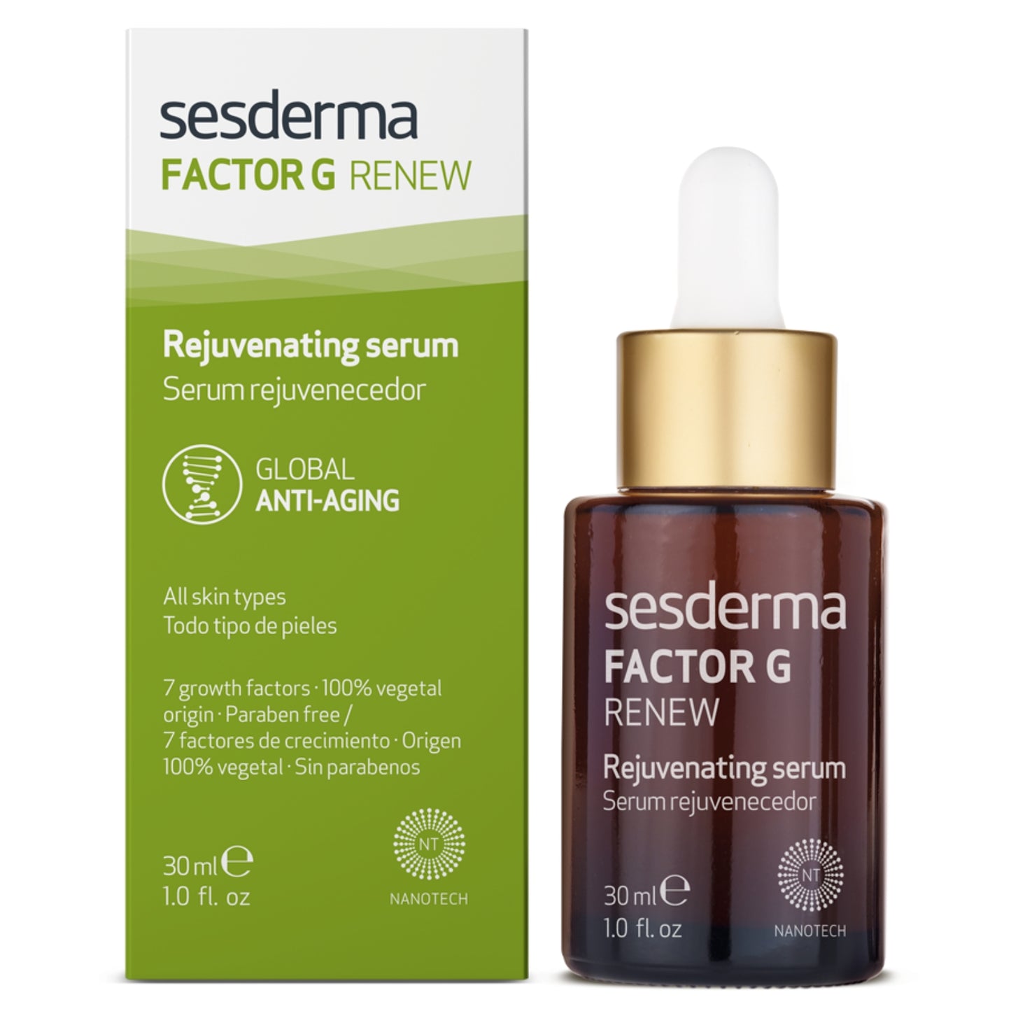 SESDERMA FACTOR G ODĄ ATSTATANTIS SERUMAS SU AUGIMO FAKTORIAIS, 30 ml - Odiste