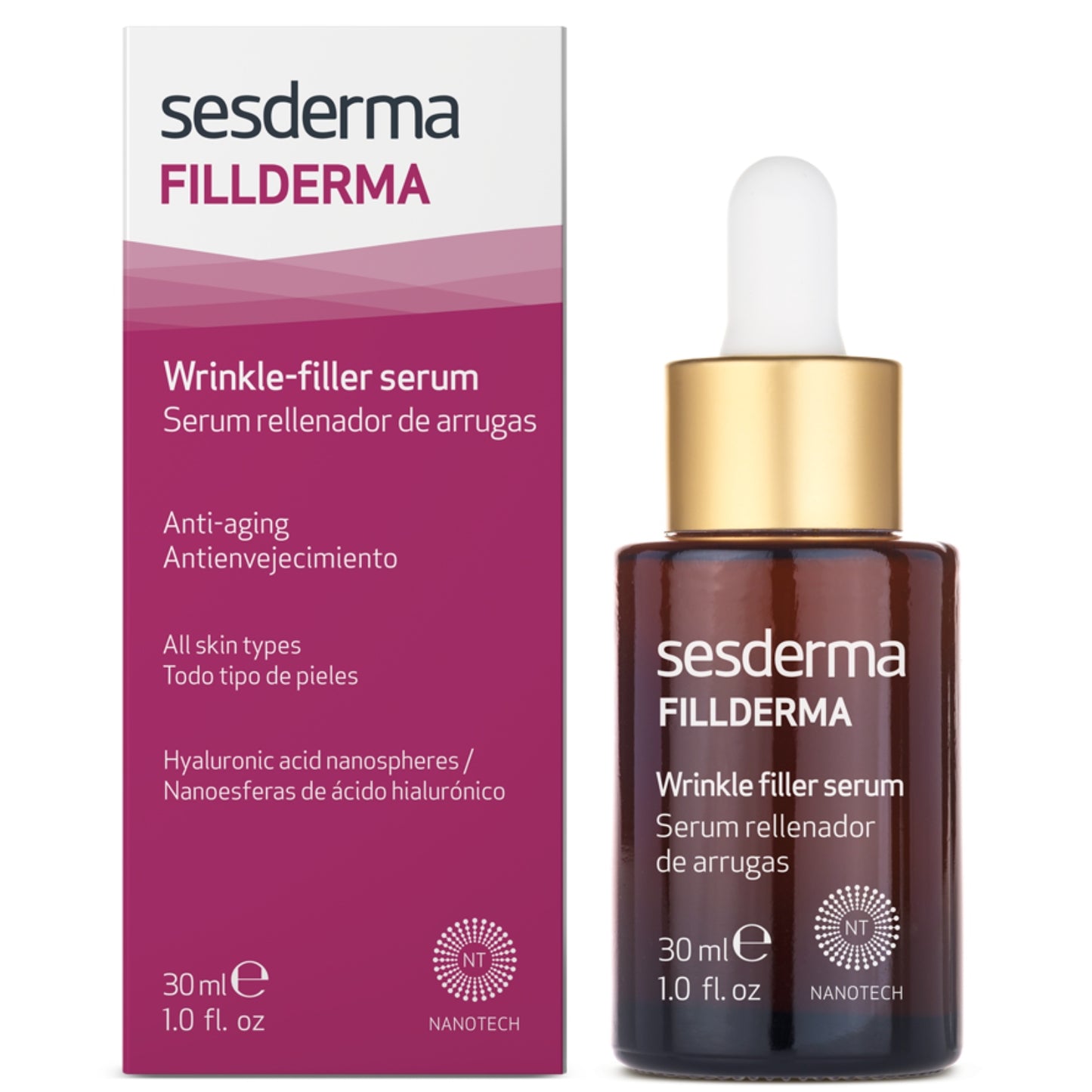 SESDERMA FILLDERMA RAUKŠLES UŽPILDANTIS SERUMAS, 30 ml - Odiste