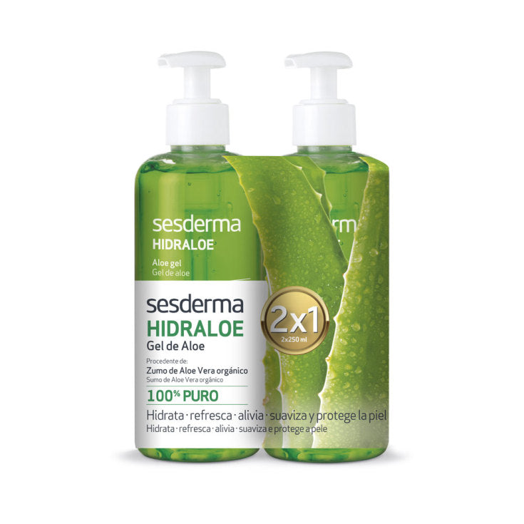 SESDERMA HIDRALOE ALOE GELIŲ RINKINYS (2 UŽ 1 KAINĄ) - Odiste