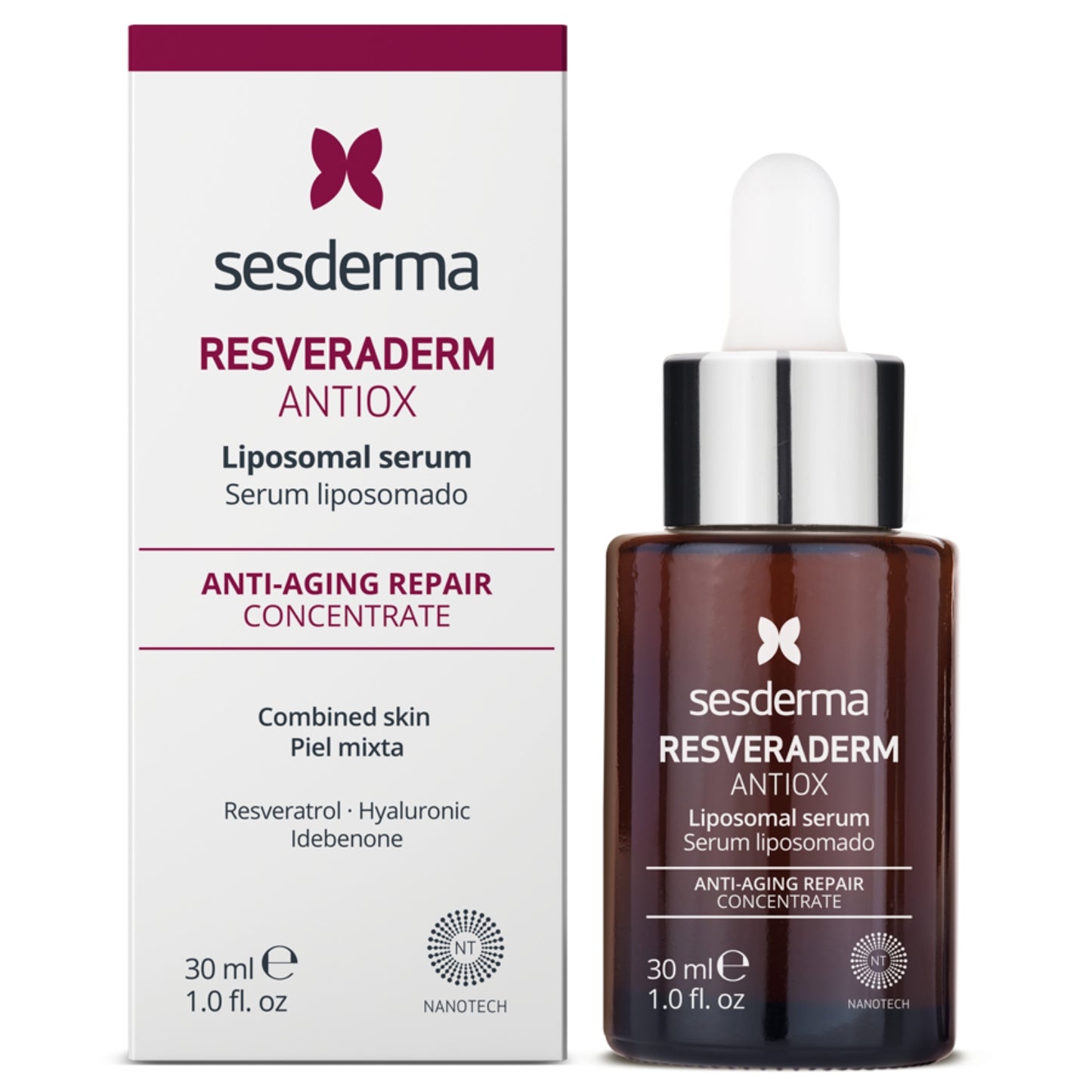 SESDERMA RESVERADERM ANTIOKSIDACINIS LIPOSOMINIS SERUMAS, 30 ml - Odiste