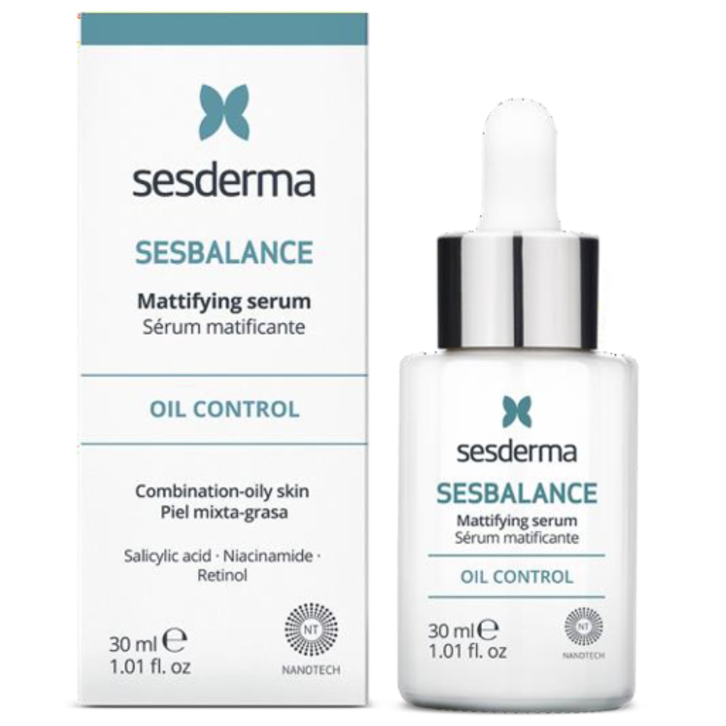SESDERMA SESBALANCE MATIZUOJANTIS SERUMAS, 30 ML - Odiste