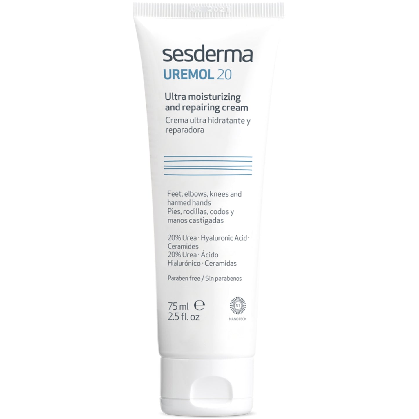 SESDERMA UREMOL 20 KŪNO KREMAS SU ŠLAPALU PROBLEMINĖMS VIETOMS, 75 ML - Odiste