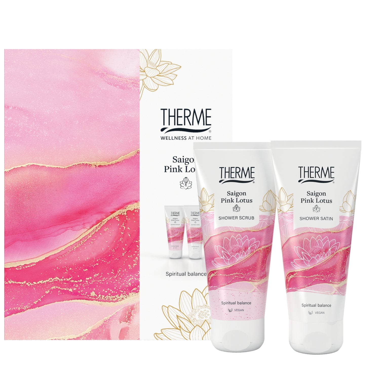 THERME SAIGON PINK LOTUS ŠVENTINIS RINKINYS - Odiste