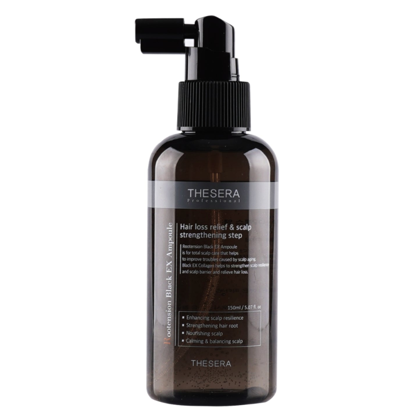 THESERA ROOTENSION BLACK EX PURŠKIAMAS SERUMAS, 150 ML - Odiste