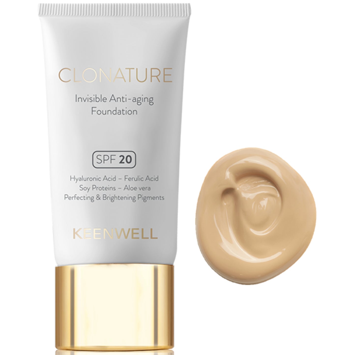 KEENWELL CLONATURE JAUNINANTIS MAKIAŽO PAGRINDAS, 30 ml (Nr.3) - Odiste
