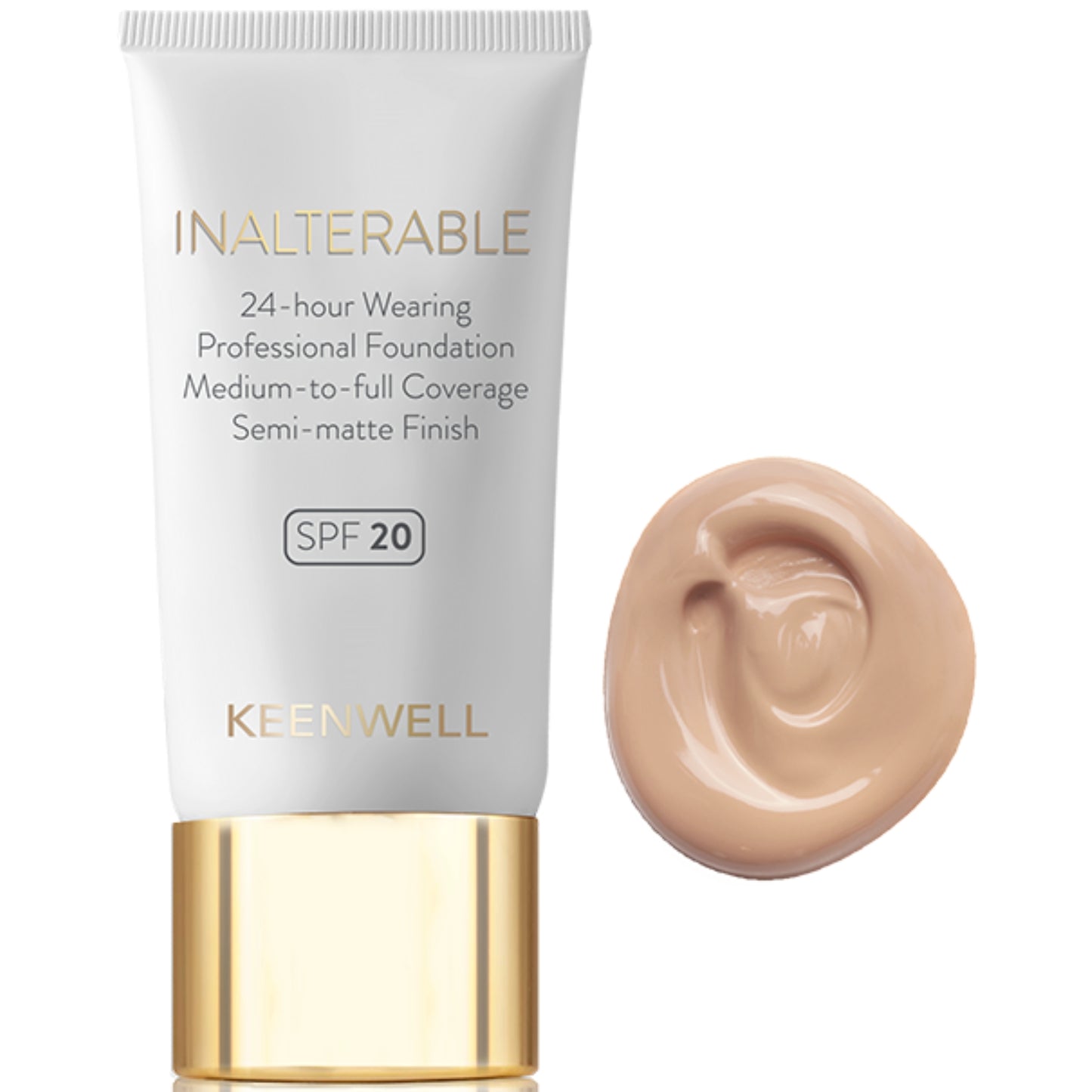 KEENWELL INALTERABLE SKYSTAS MAKIAŽO PAGRINDAS SU SPF20, 30 ml (Nr. 2) - Odiste
