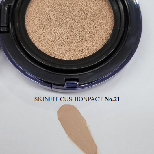 CUSKIN inovatyvus cushion makiažo pagrindas su keičiamu užpildu SPF50+ PA+++, 15g + 15g papildymas
