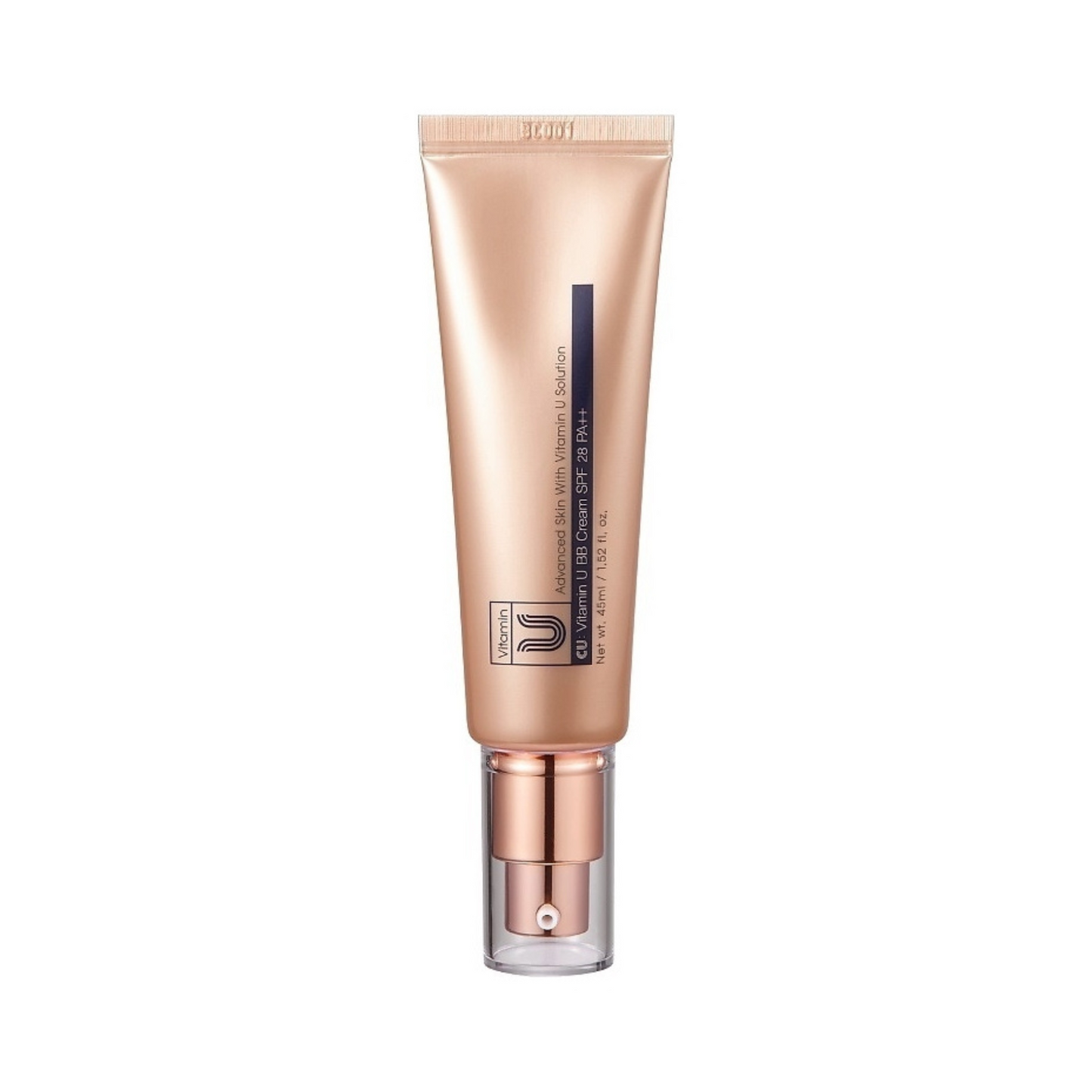 CUSKIN trigubo poveikio BB kremas su vitaminu U ir peptidais SPF28 PA++, 45 ml.