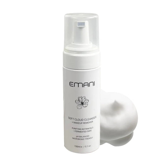 EMANI veido prausiklis "Soft Cloud Cleanser + Makeup Remover", 150 ml