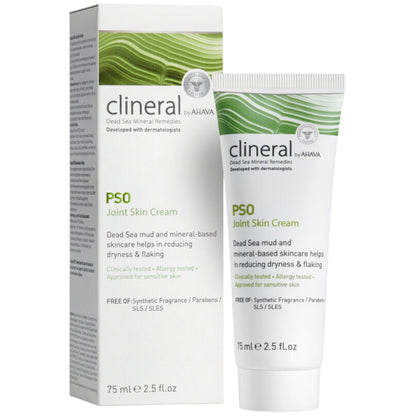 AHAVA CLINERAL PSO ALKŪNIŲ IR KELIŲ SRITIES ODOS KREMAS, 75 ML - Odiste
