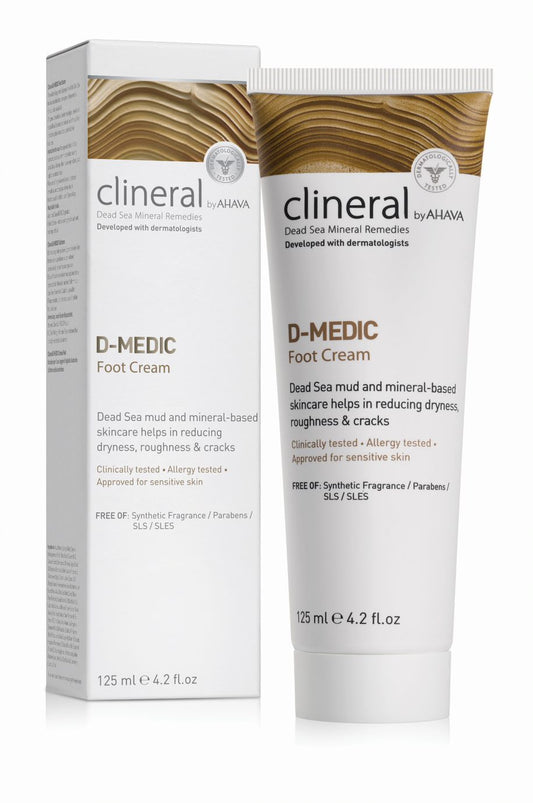 AHAVA CLINERAL D-MEDIC PĖDŲ KREMAS, 125 ML - Odiste
