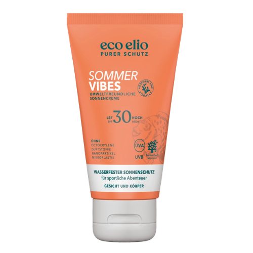 ECO ELIO SUMMER VIBES WATERPROOF KREMAS NUO SAULĖS SPF30, 75 ML