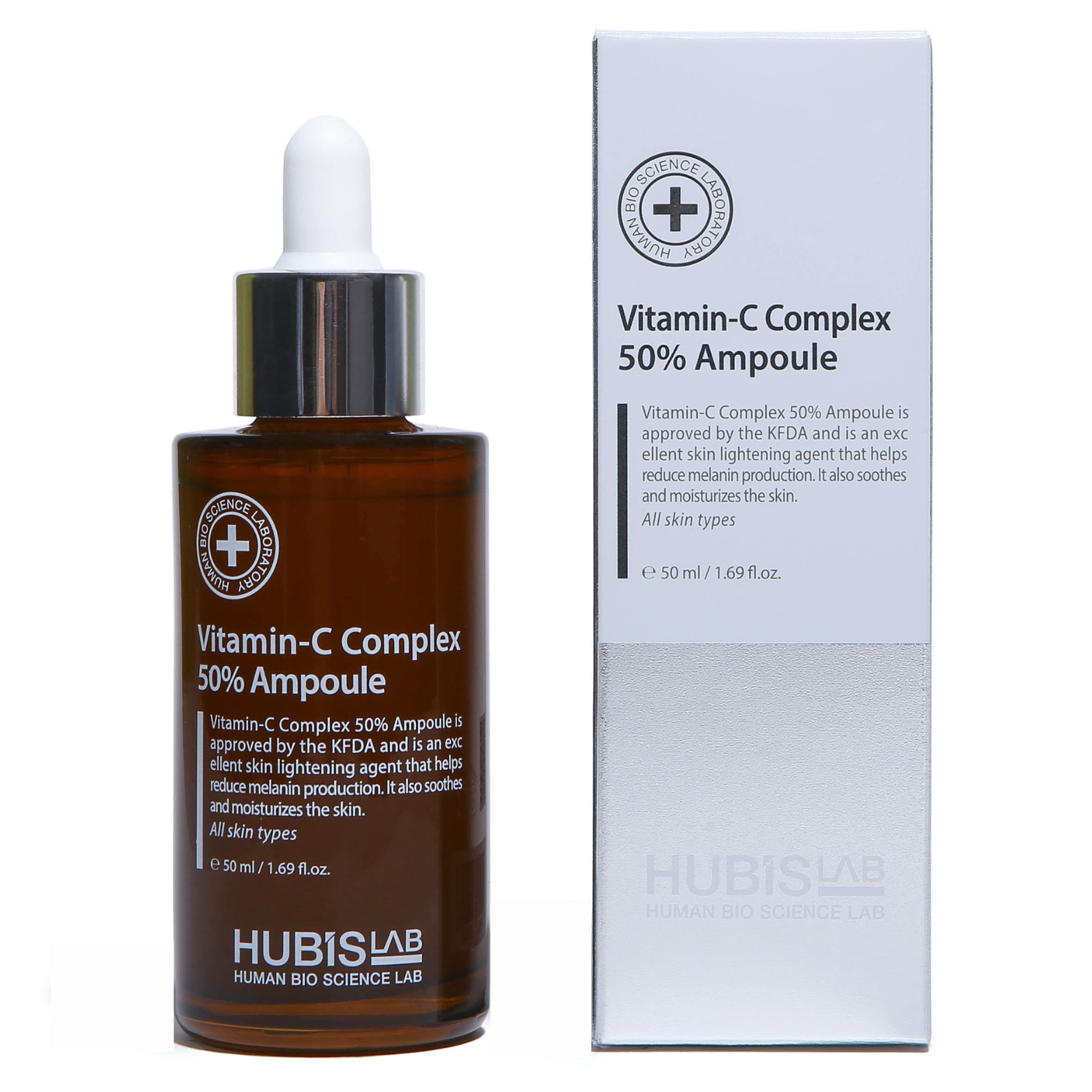 HUBISLAB AMPULĖ SU 50% VITAMINO C KOMPLEKSU, 50 ML - Odiste