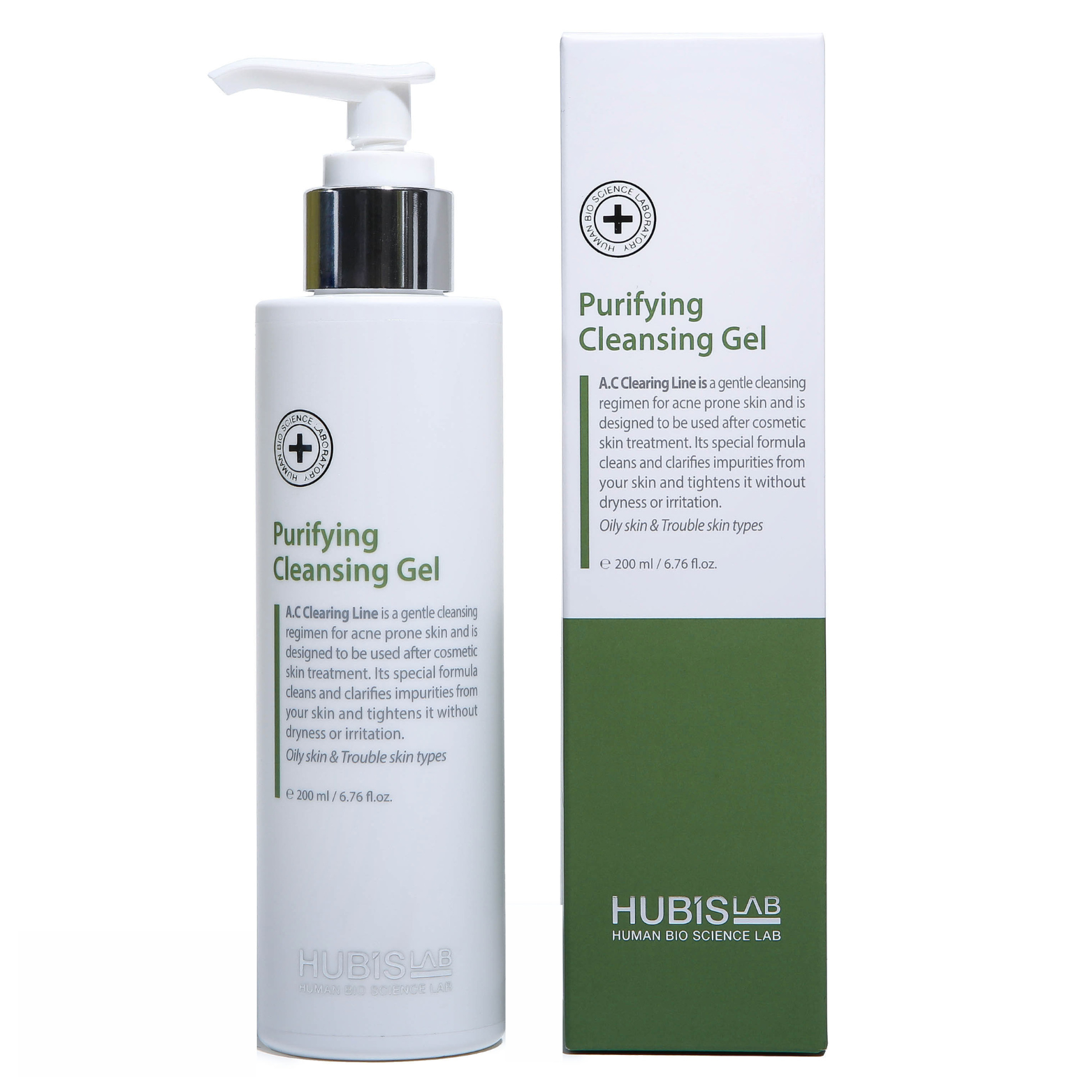 HUBISLAB ACTIVE CONTROL GELINIS VEIDO PRAUSIKLIS, 200 ML - Odiste