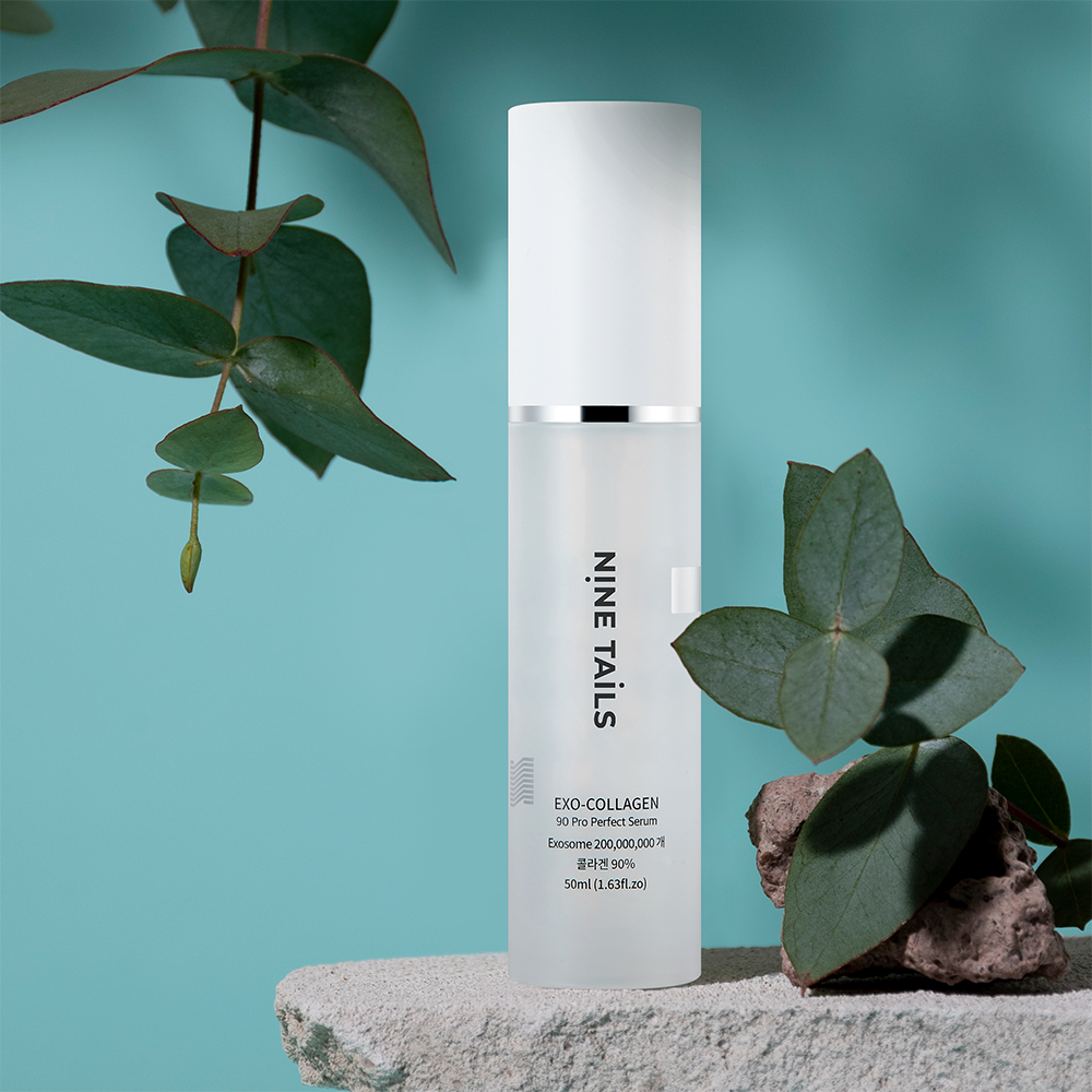 NINE TAILS EXO-COLLAGEN 90 Pro Perfect Serum – veido serumas su EXO kolagenu ir peptidais, 50 ml
