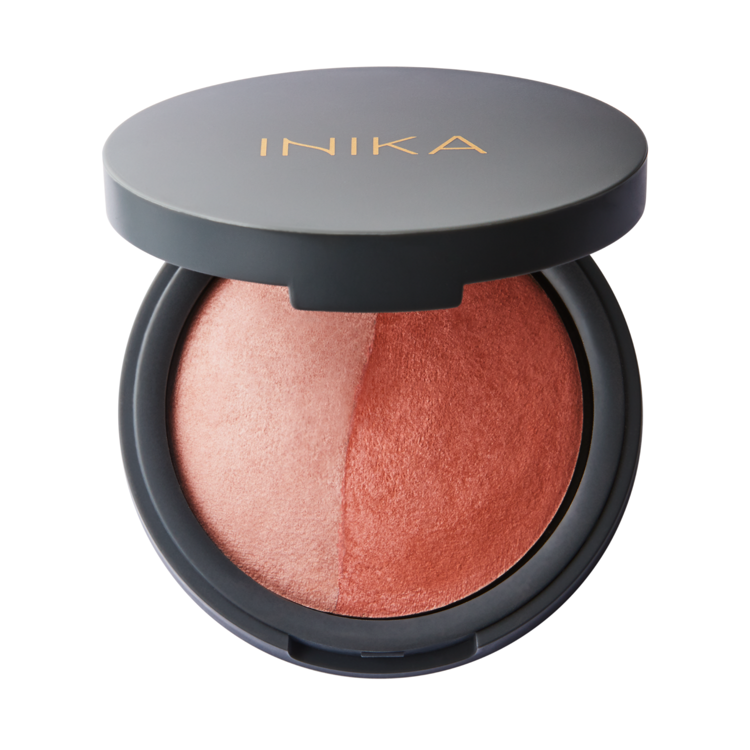 INIKA ORGANIC KOMPAKTINIAI MINERALINIAI SKAISTALAI DUO - Burnt Peach, 6.5 g - Odiste