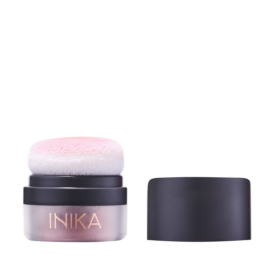 INIKA ORGANIC MINERALINIAI SKAISTALAI SU PAGALVĖLE - Rosy Glow, 3 g - Odiste