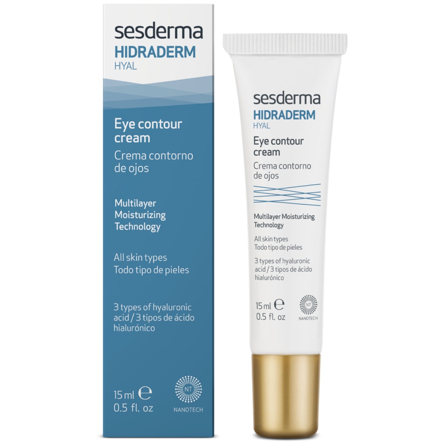 SESDERMA HIDRADERM HYAL DRĖKINAMASIS PAAKIŲ KREMAS, 15 ml - Odiste