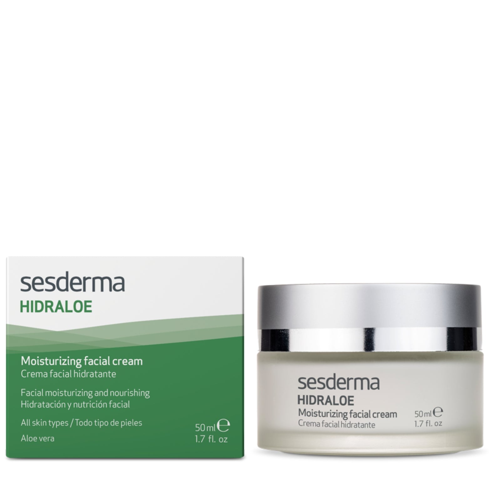 SESDERMA HIDRALOE DRĖKINAMASIS VEIDO KREMAS, 50 ML - Odiste