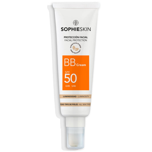 SOPHIE SKIN SPALVĄ SUTEIKIANTIS APSAUGINIS BB VEIDO KREMAS NUO SAULĖS SPF50, 50 ML - Odiste