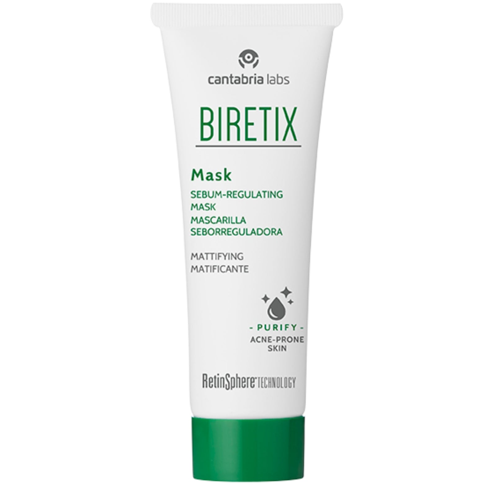 BIRETIX SEBUMĄ REGULIUOJANTI VEIDO KAUKĖ, 25 ML - Odiste