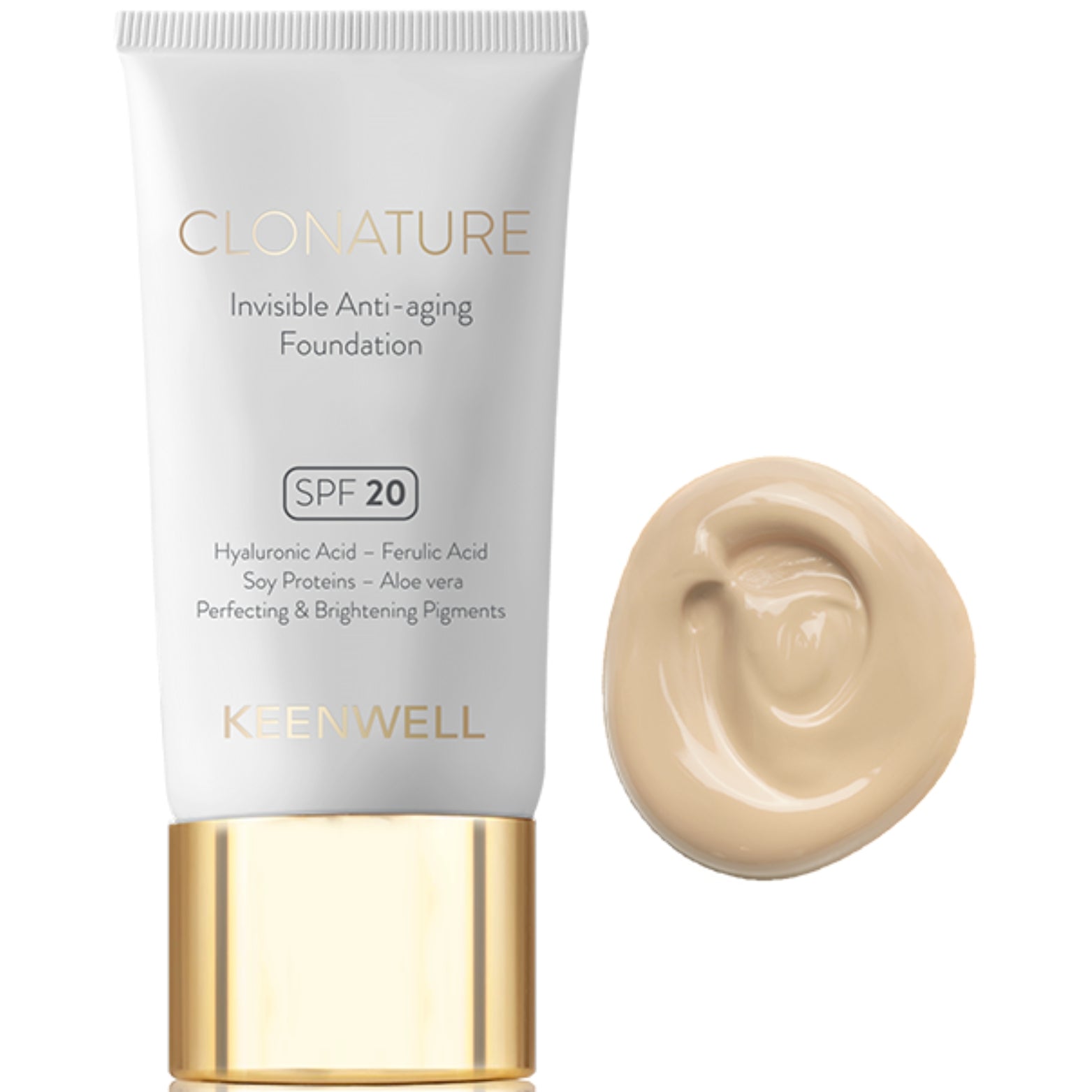 - KEENWELL CLONATURE JAUNINANTIS MAKIAŽO PAGRINDAS, 30 ml (Nr.1) - Odiste